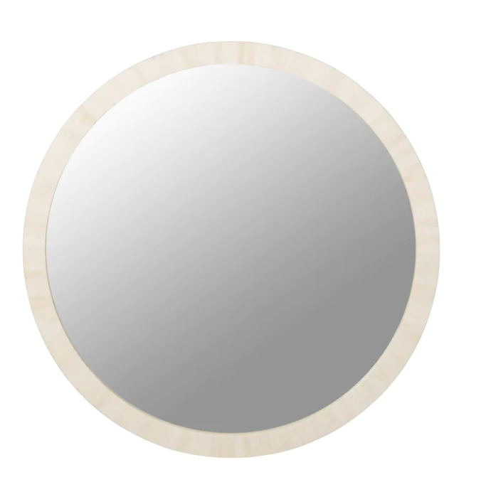 Buffalo Bone Round Mirror 36x36 - Matte