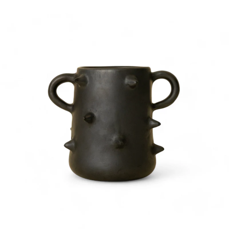 Onyx Spiked Vase