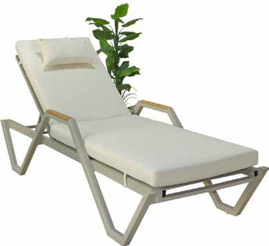 Fargo Aluminum Outdoor Chaise Lounge